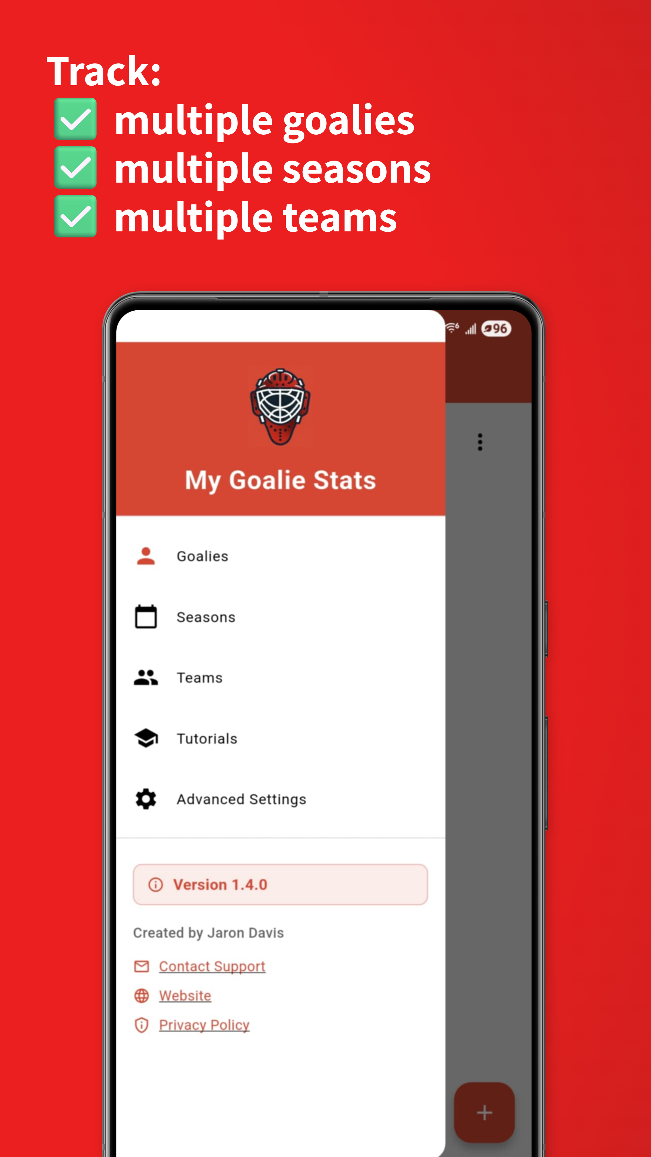 My Goalie Stats - Season Overview
